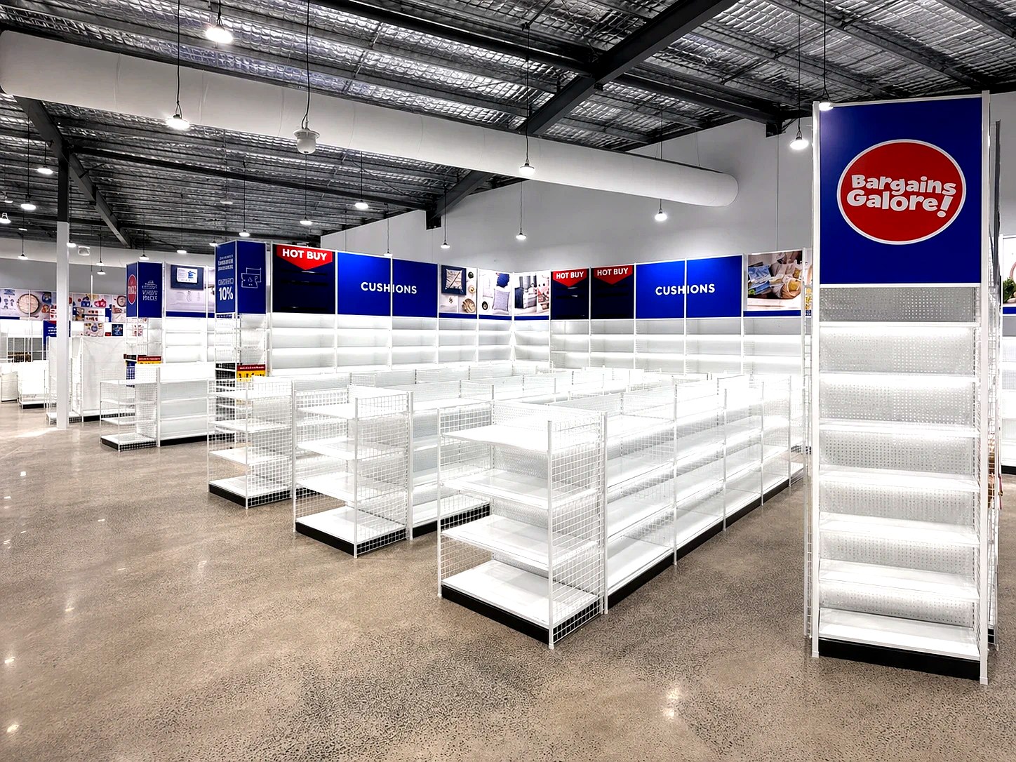 Bargains Galore retail fitout